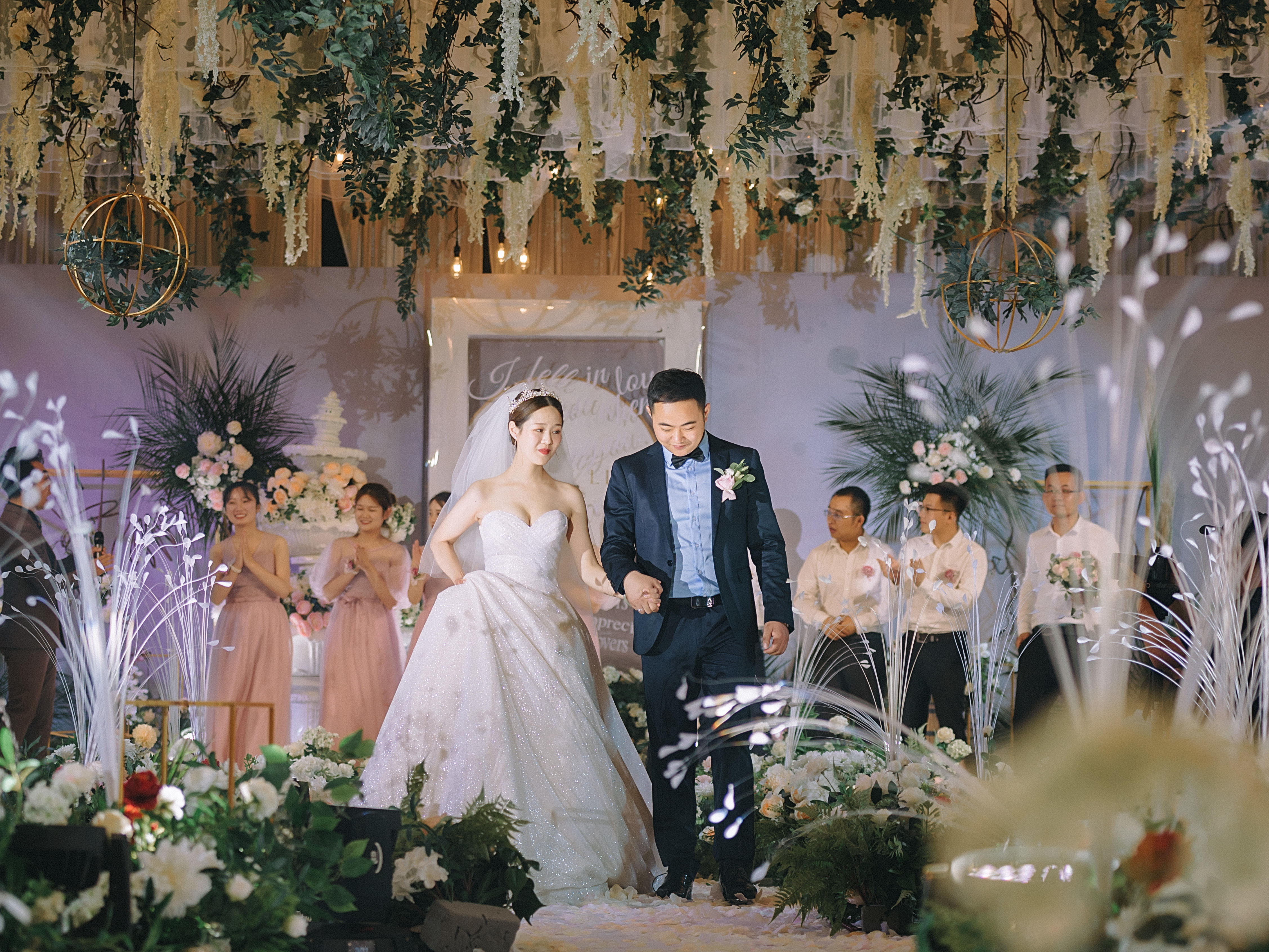 宿迁唯美婚礼清新ins风格 花艺设计效果满分