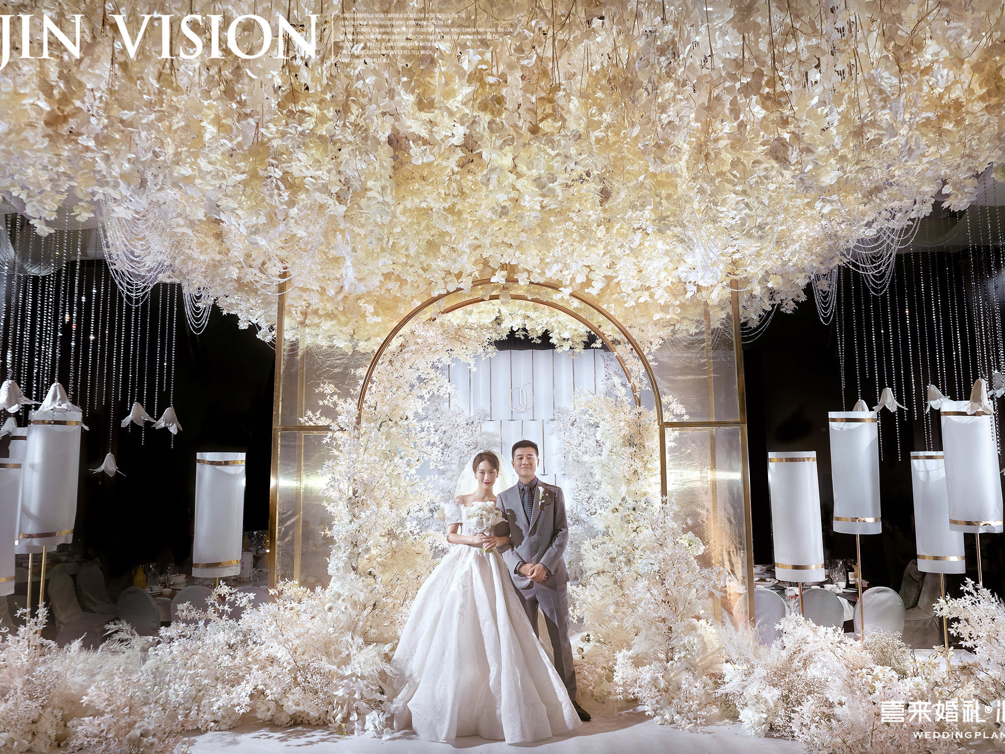 大型宴会厅婚礼甄选雅致香槟金婚礼<白月光>