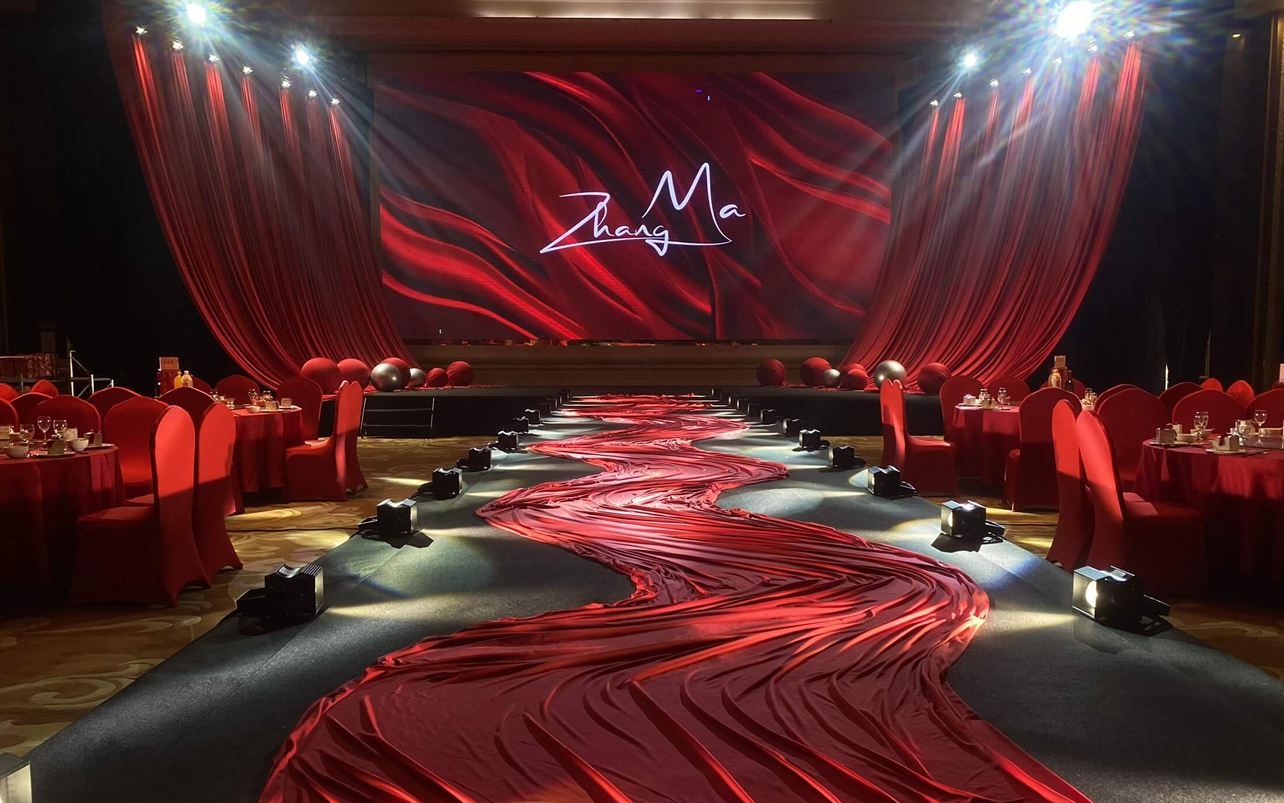 花田禧事—含四大人员—复古红大屏婚礼