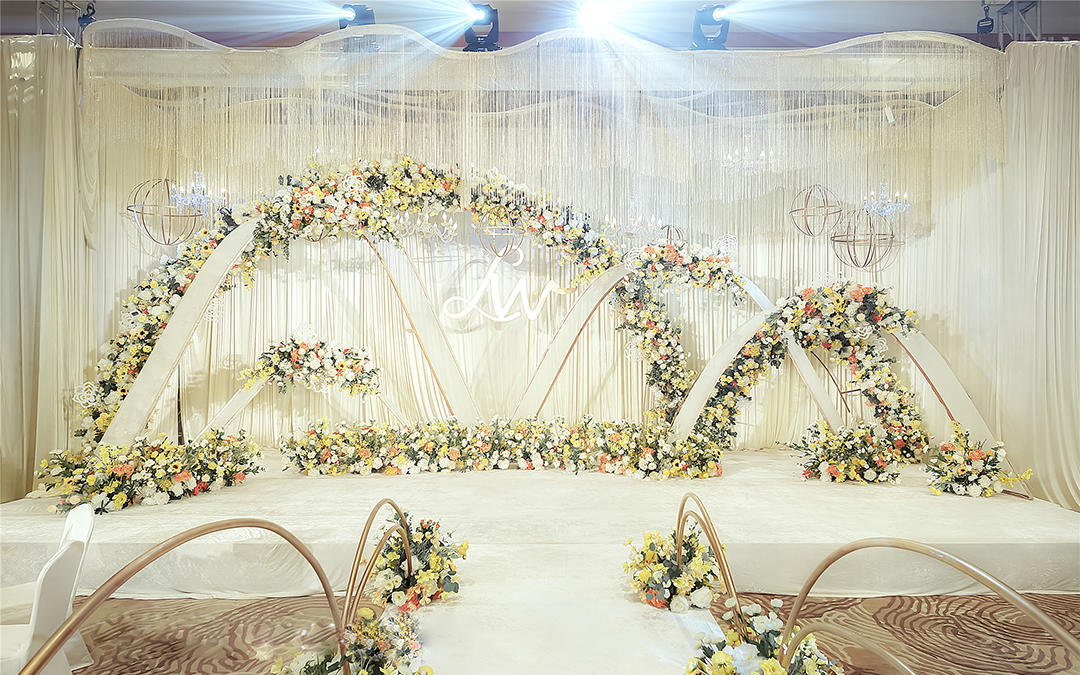 【凡伊梦婚礼定制】白黄色简约小清新香槟风