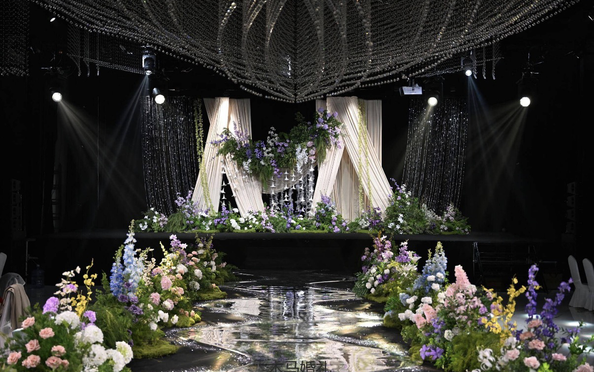 野生自然系香檳色亮片婚禮