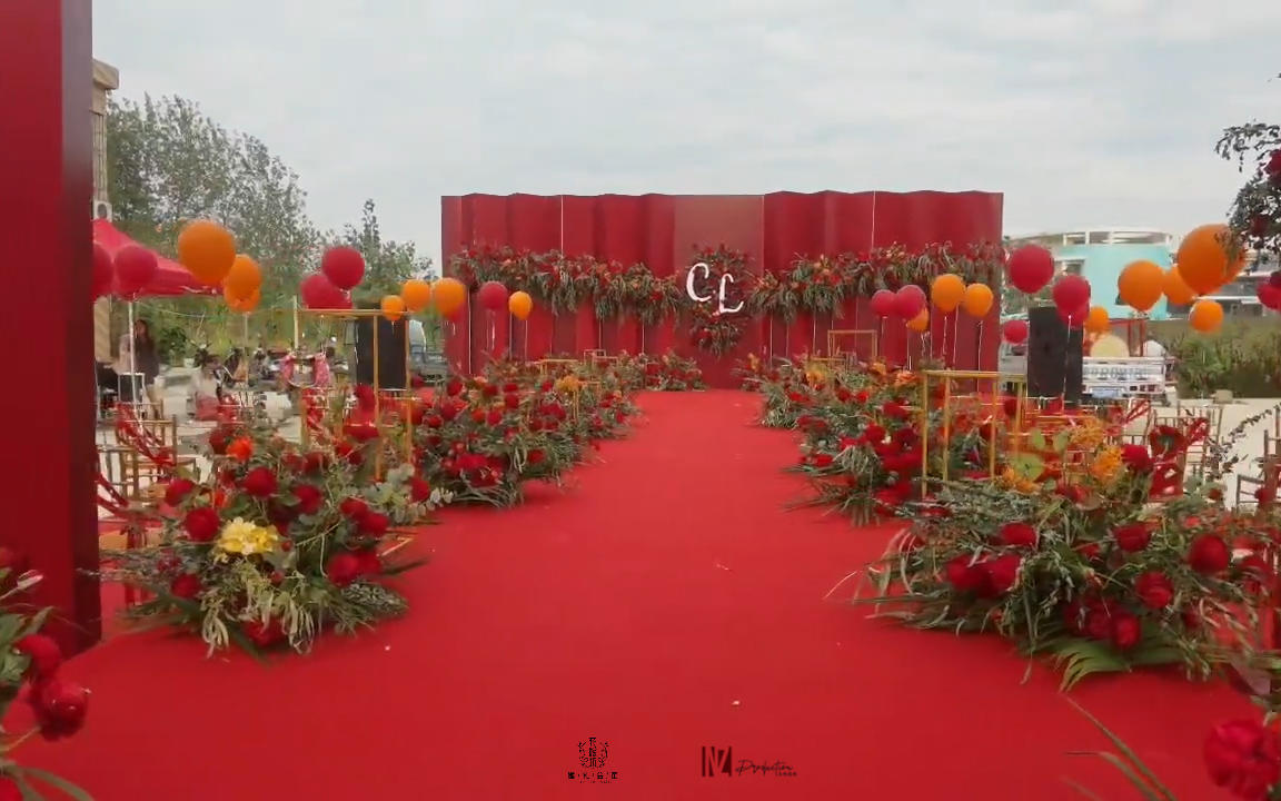 『花嫁坊』#红金色户外#大气婚礼