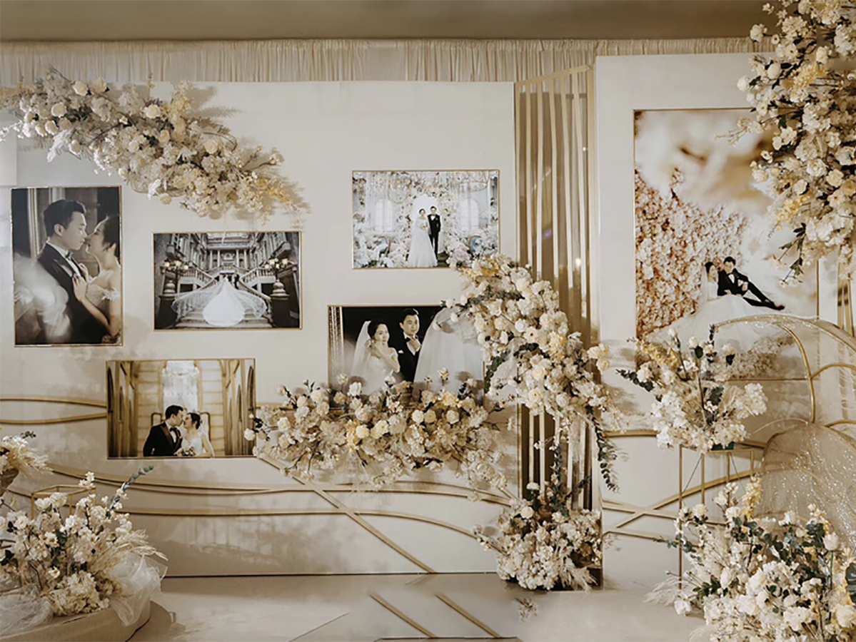 永康地区｜高贵典雅香槟金翅膀主题婚礼