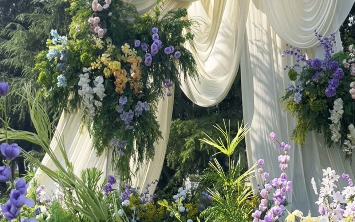 法式花園風(fēng)草坪婚禮