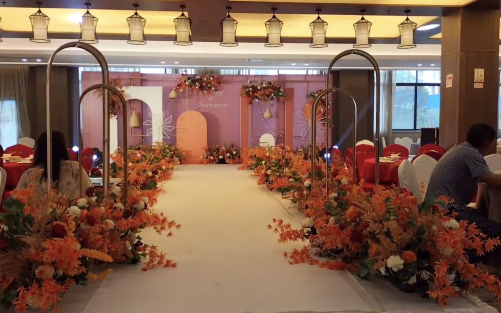 【韩尚宫】室内橘色系婚礼