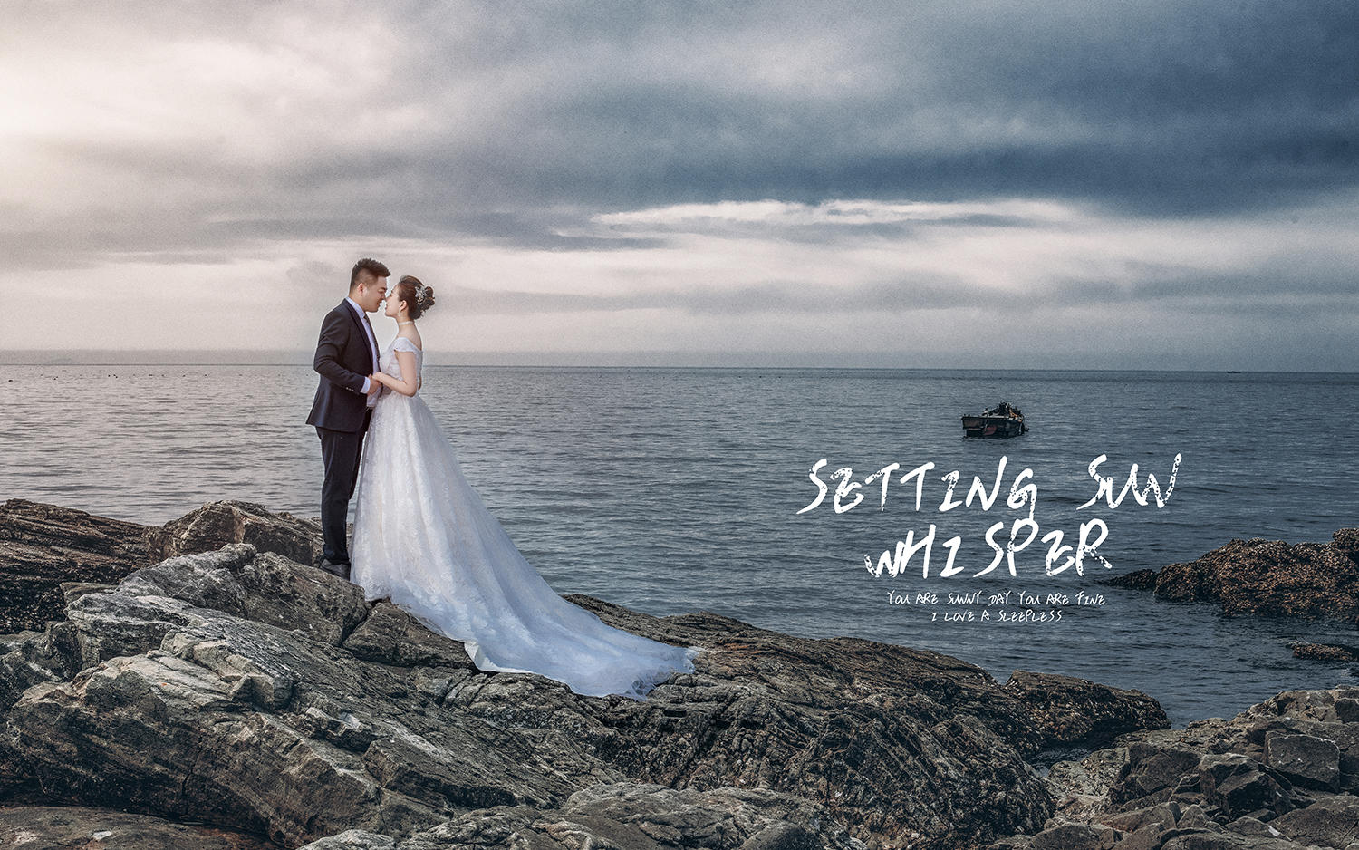 王颖夫妇婚纱大片欣赏旅拍纪实风 