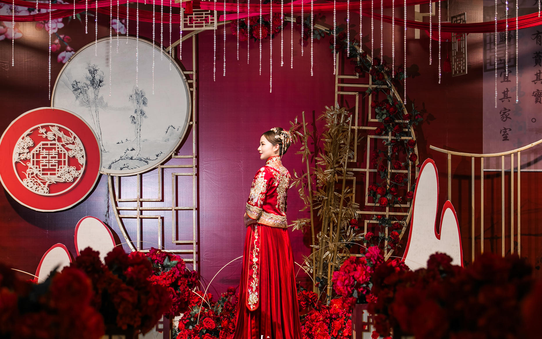 ［文子造型］婚礼纪实 金红中式