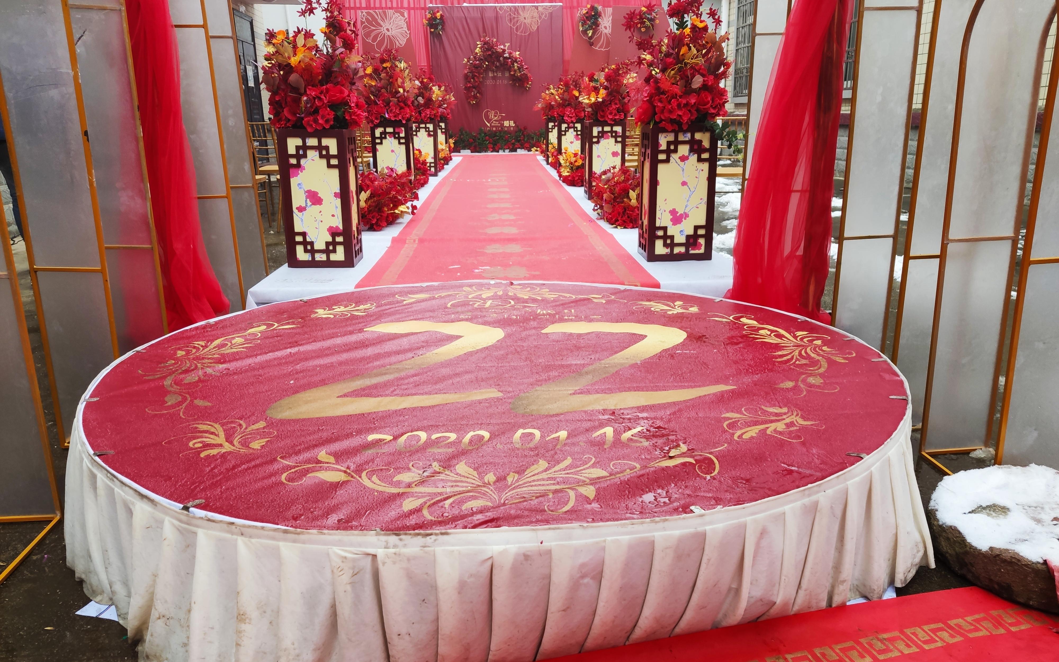 【唯一婚礼】《幸福像花儿一样》中国红户外婚礼 