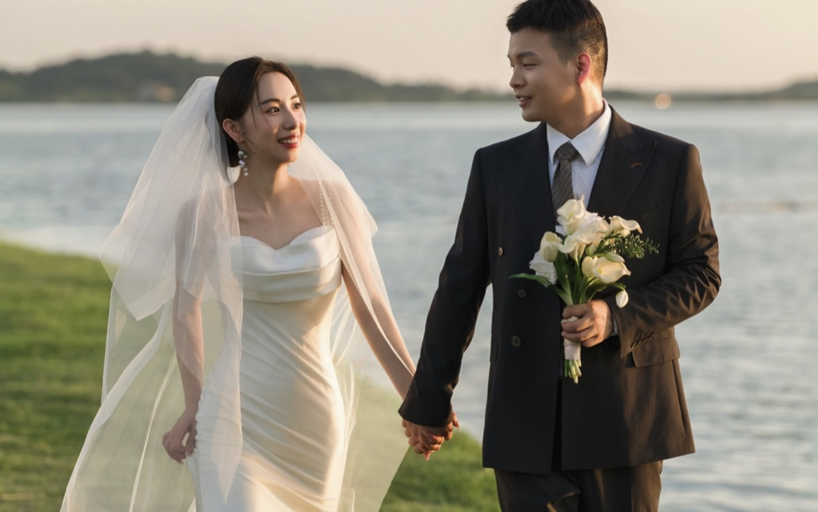 浪漫江景婚紗照