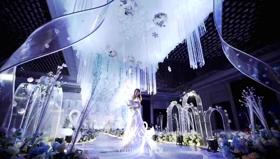 冰雪奇缘·冰雪婚礼 蓝白色系