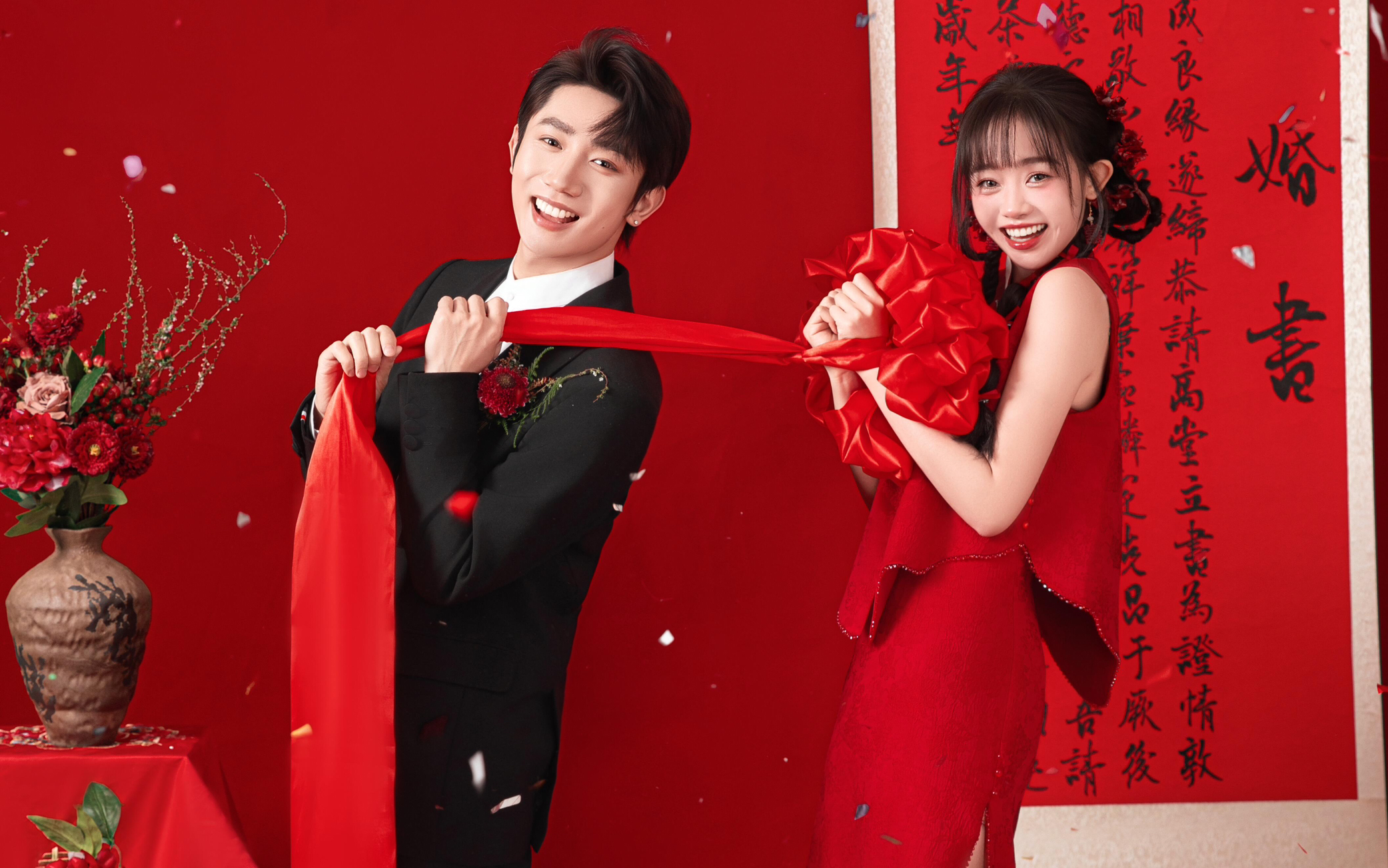紅底囍嫁婚紗照｜被長輩夸爆的喜慶感