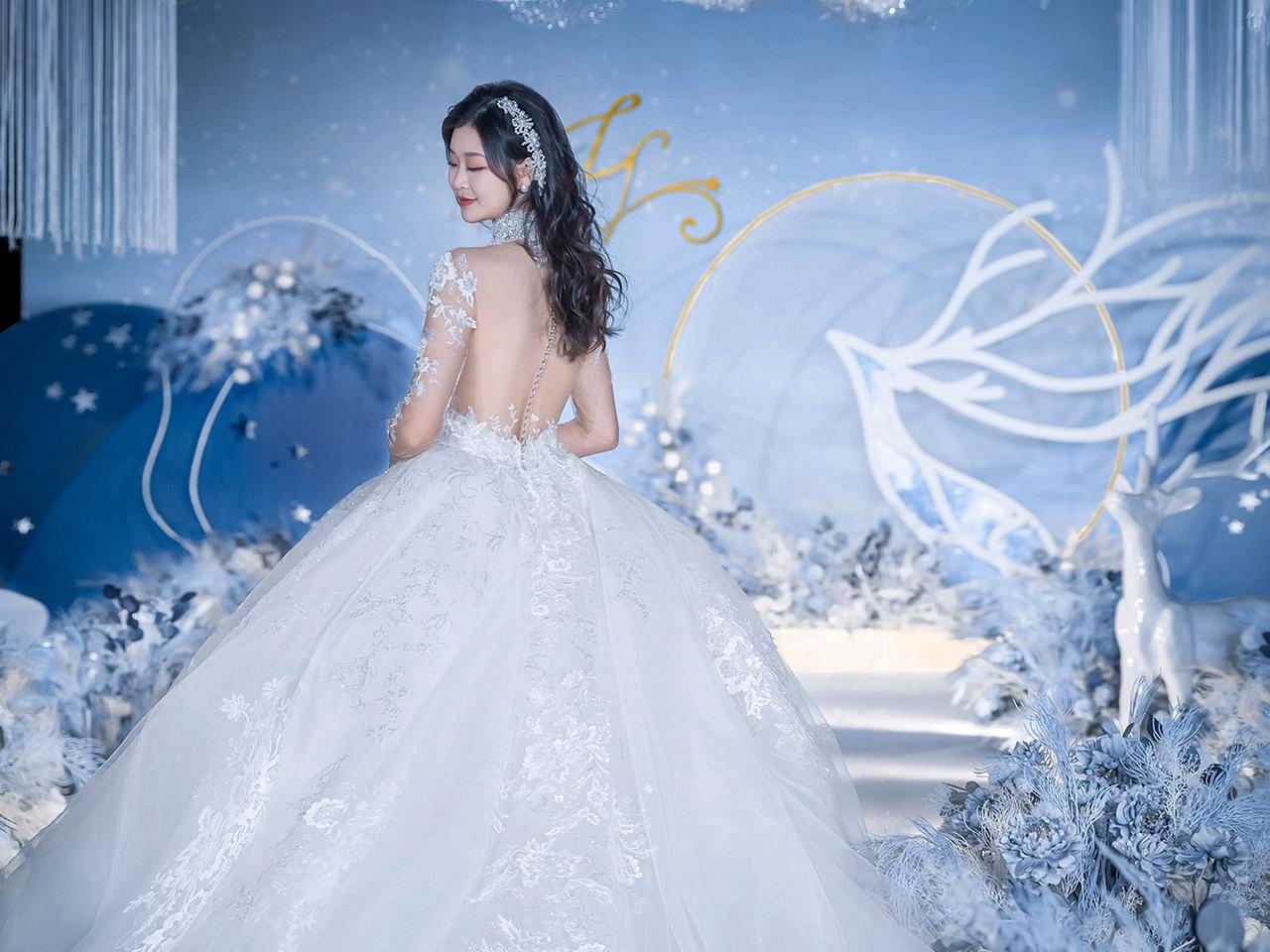 【林深时见鹿】童话色彩雾霾蓝婚礼