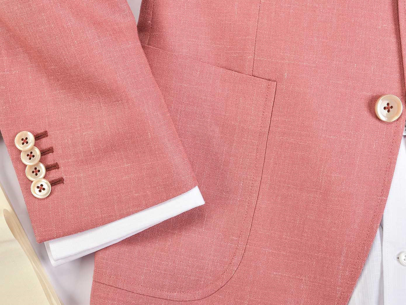 【伽品绅士】粉色休闲西装套装