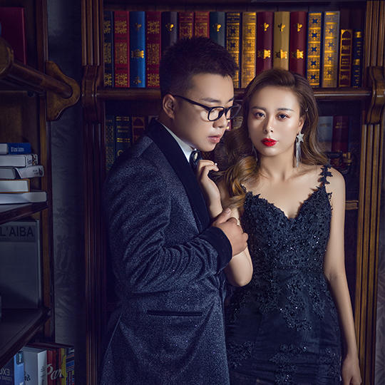 千岛视觉｜内景｜复古书房｜刘先生夫妇客片欣赏