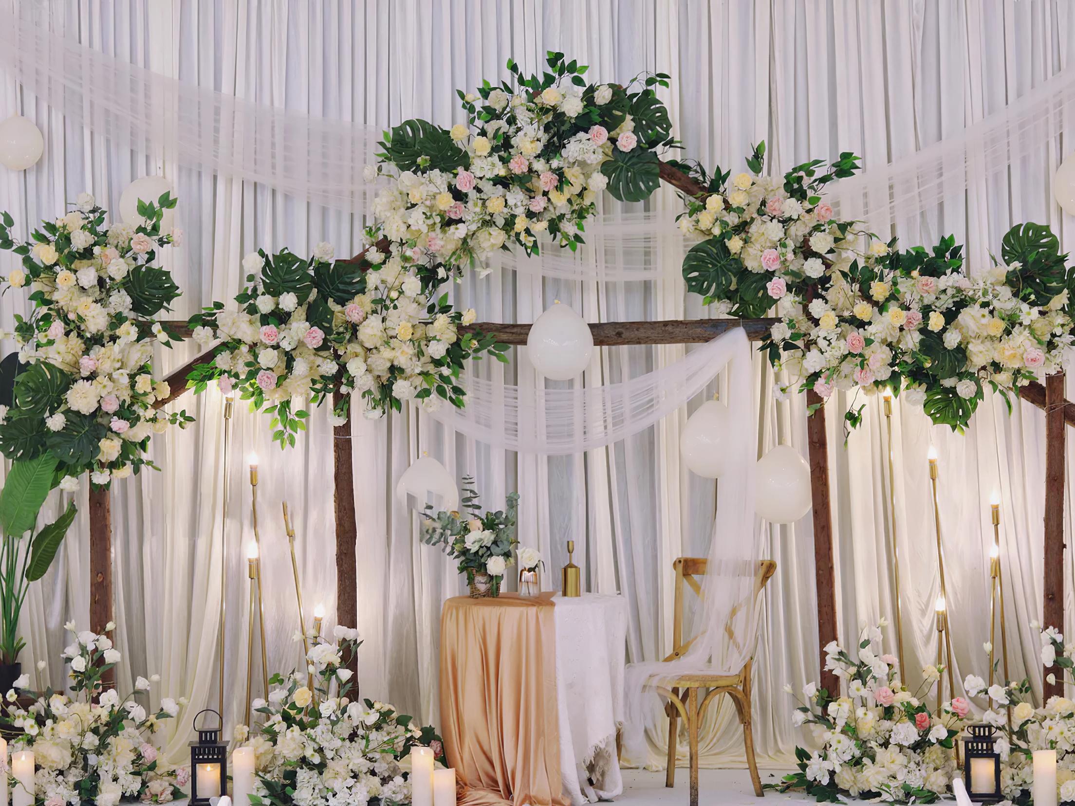 白绿色森系小清新婚礼《晨曦》