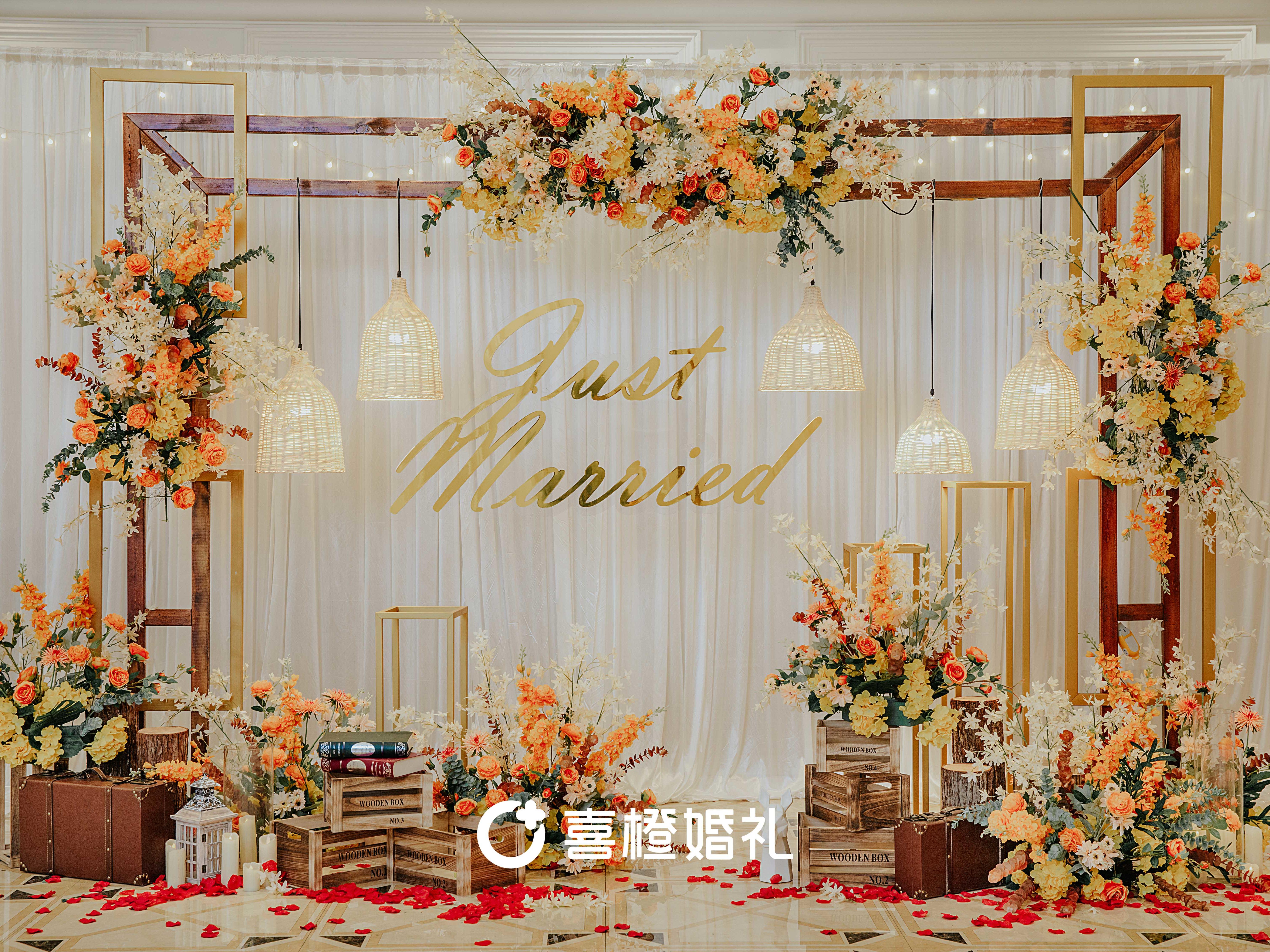 【秋日恋歌】橙色|文艺|森系|复古金|原木