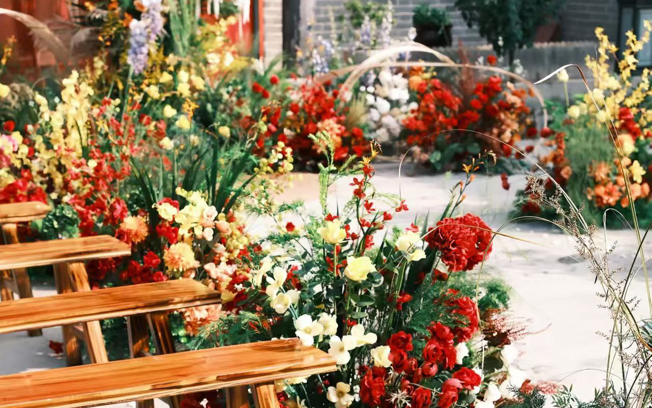 古城四合院碰撞婚纱礼服