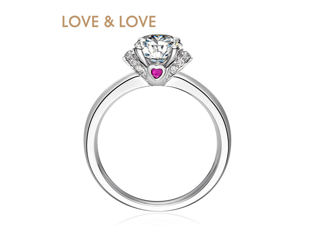  LOVE&LOVE心心相印 求婚钻戒