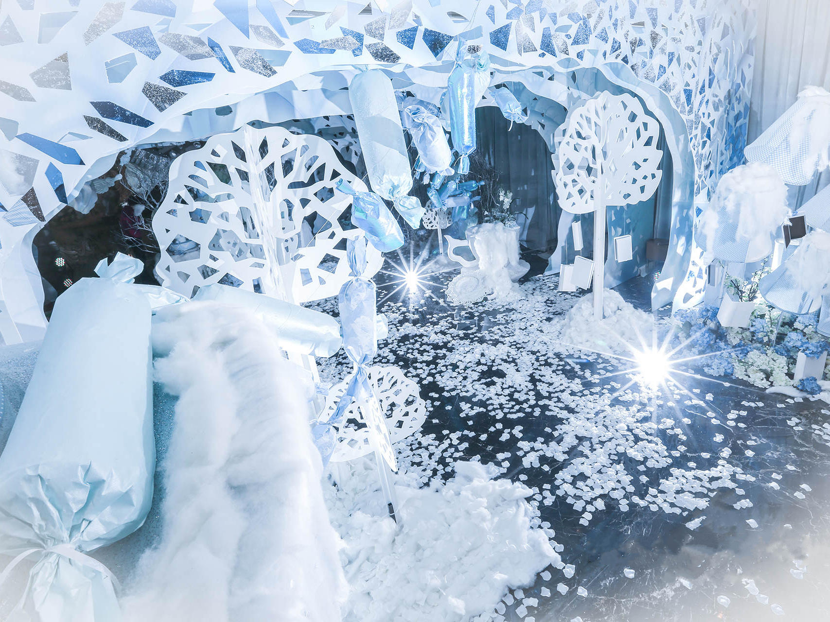 蓝色冰雪主题婚礼《白雪公主》