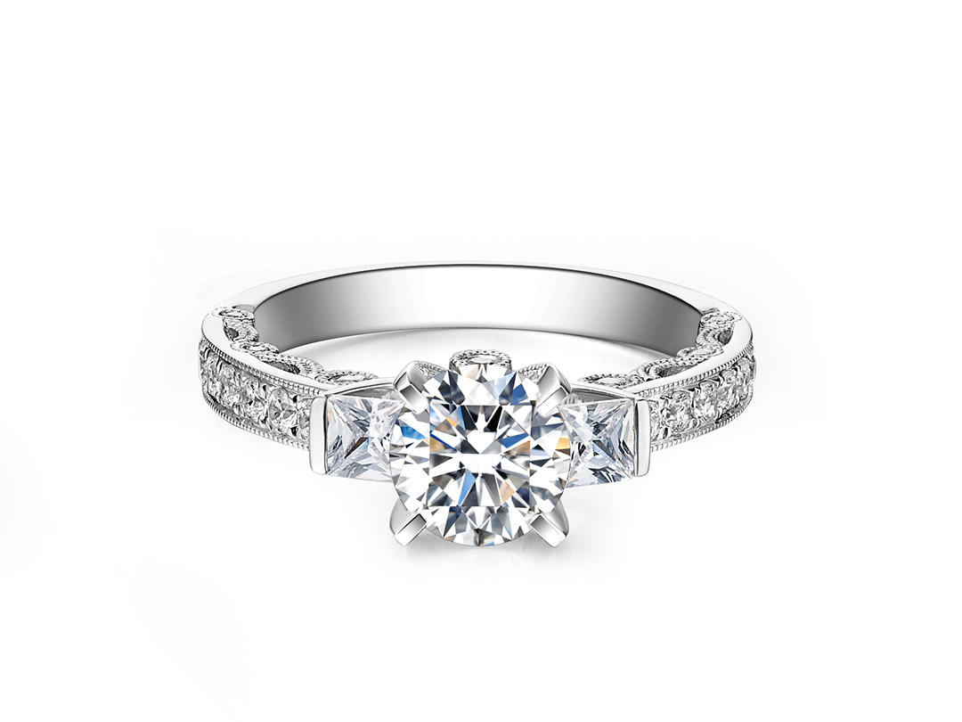 Kismet-三生三世定制18k金铂金求婚婚戒