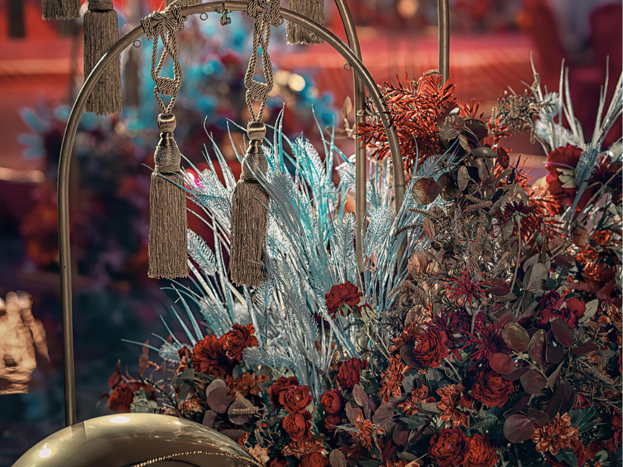 【甜·π婚礼】红金色室内婚礼