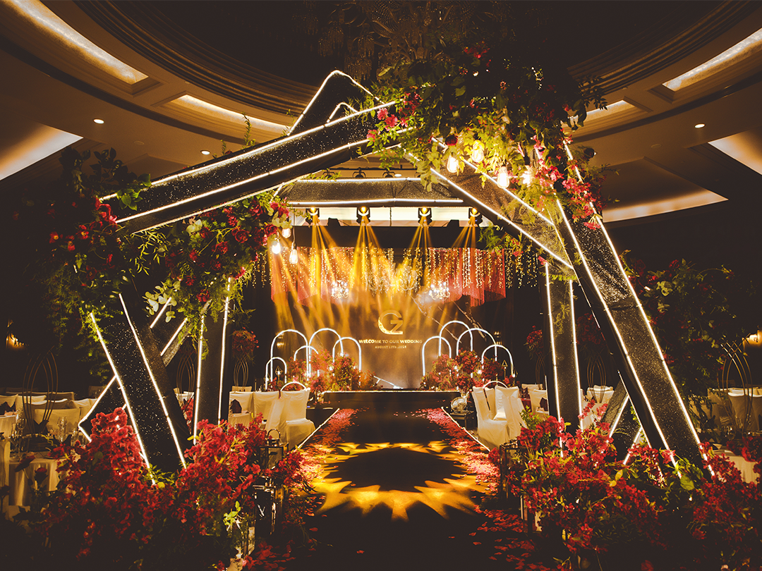 爱尔语典   红金色西式婚礼