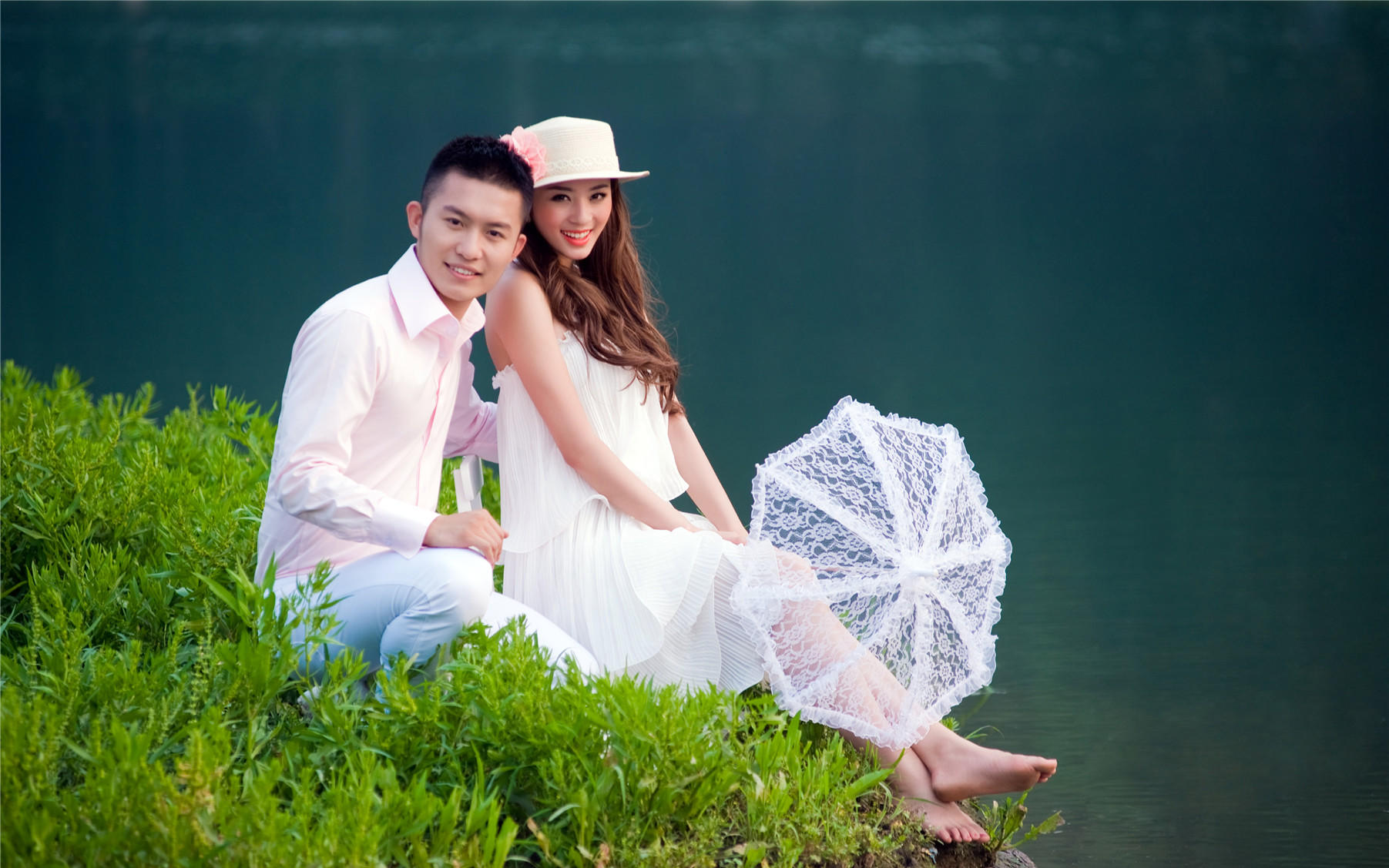 【湖光山色】幸福感满满，专属你们的婚纱照