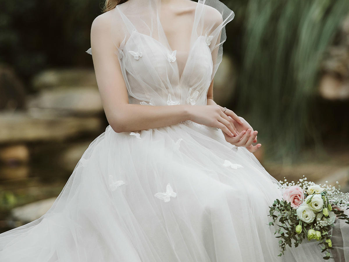 【花漾】春夏新款吊带小清新礼服