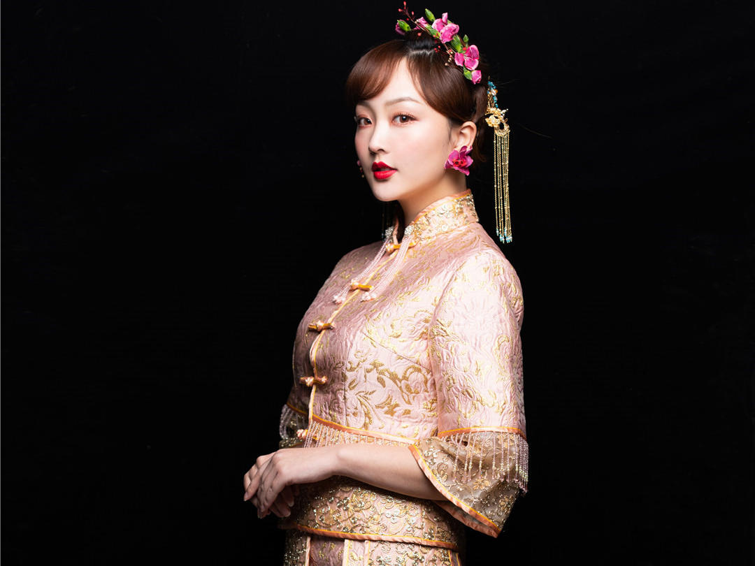 [MILA米拉婚纱]金粉色秀禾