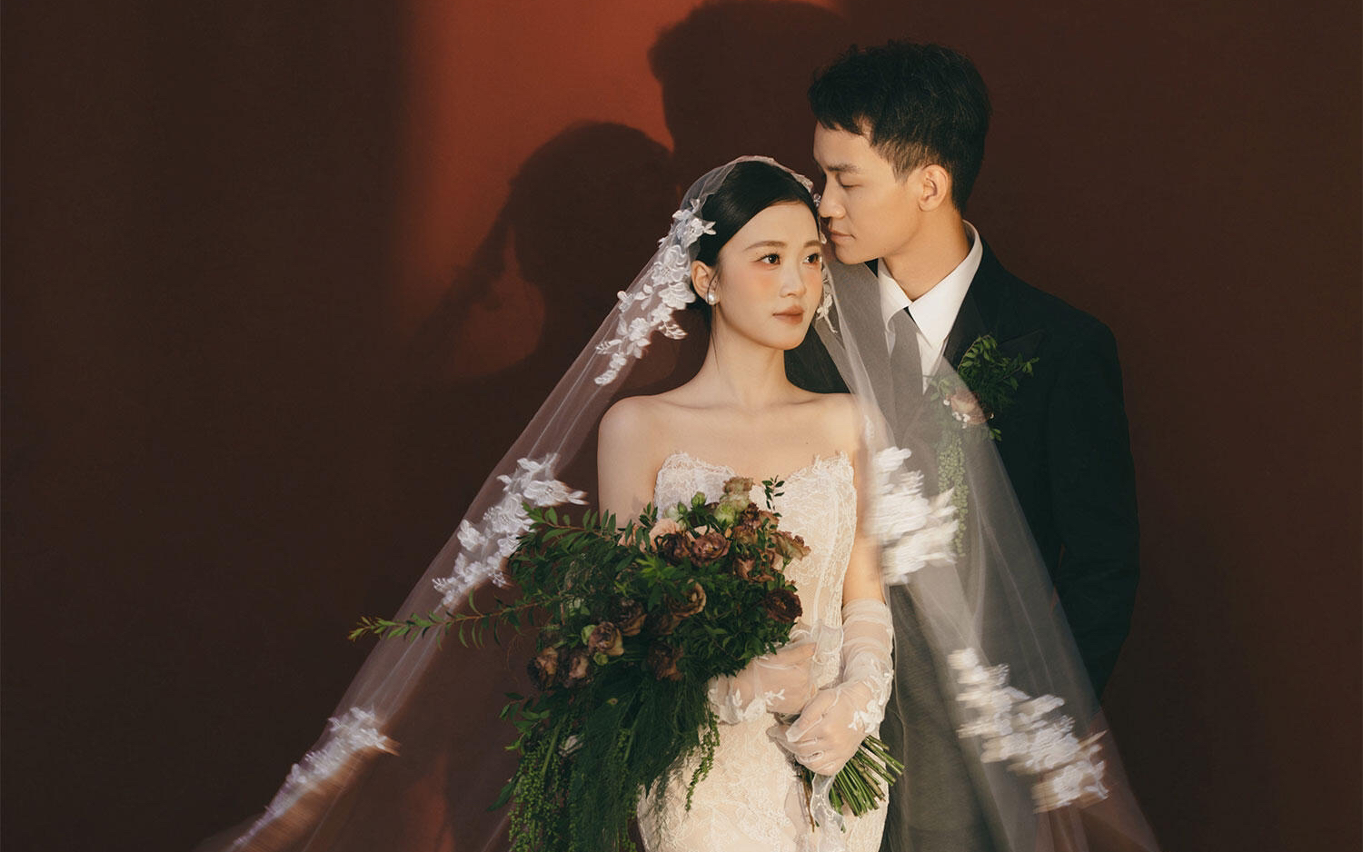 復(fù)古光影系列客片欣賞！石家莊婚紗照推薦商家