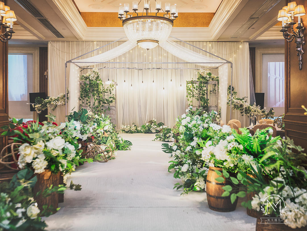 米卡婚礼室内森系小清新婚礼 只要8888