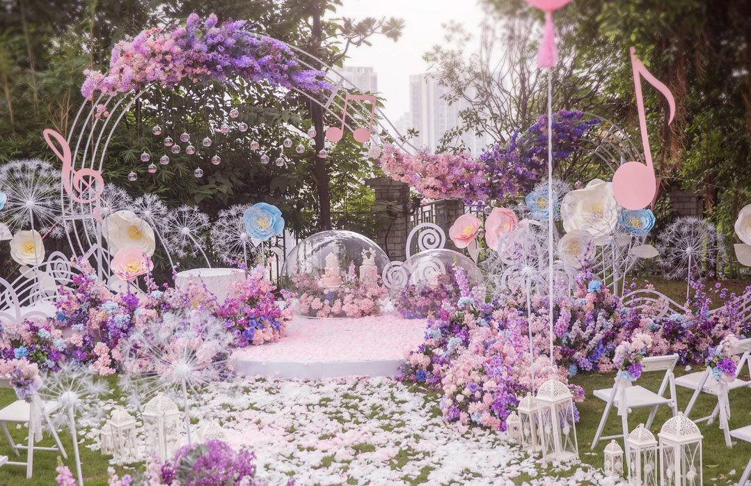 户外婚礼布置【四大金刚全包】