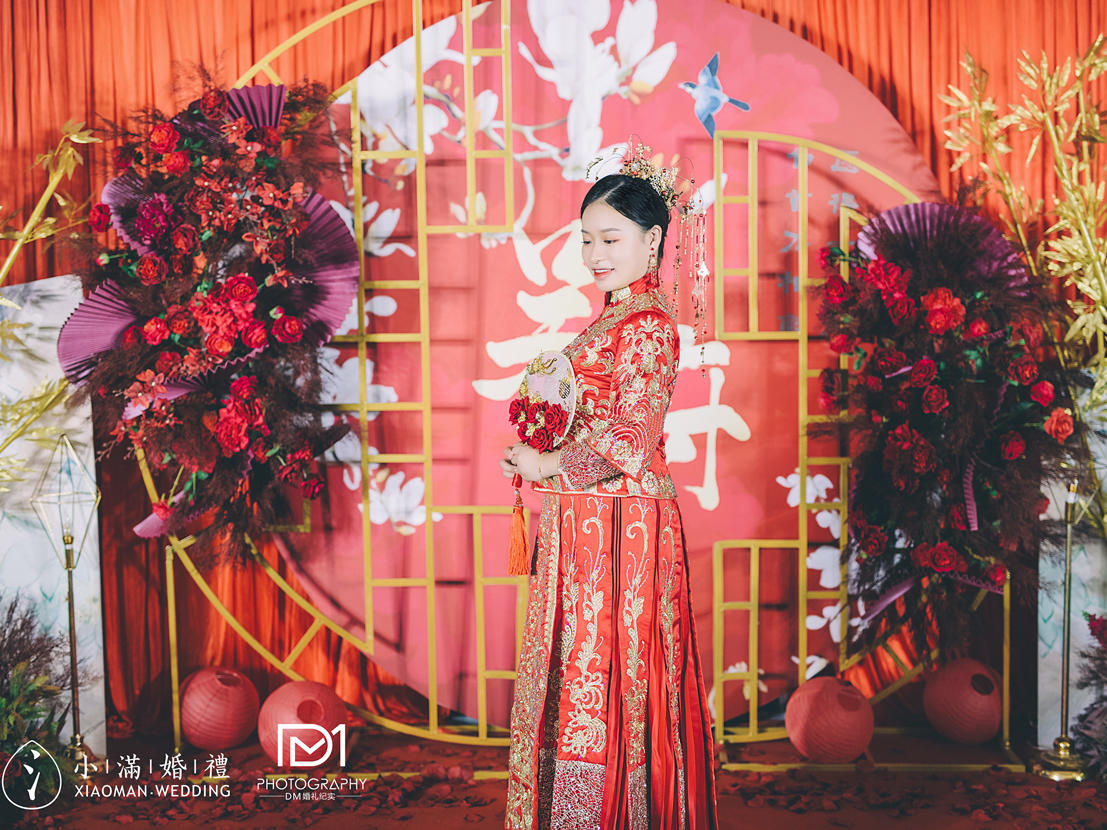 小预算中式婚礼婚礼 司仪摄像摄影布置全包