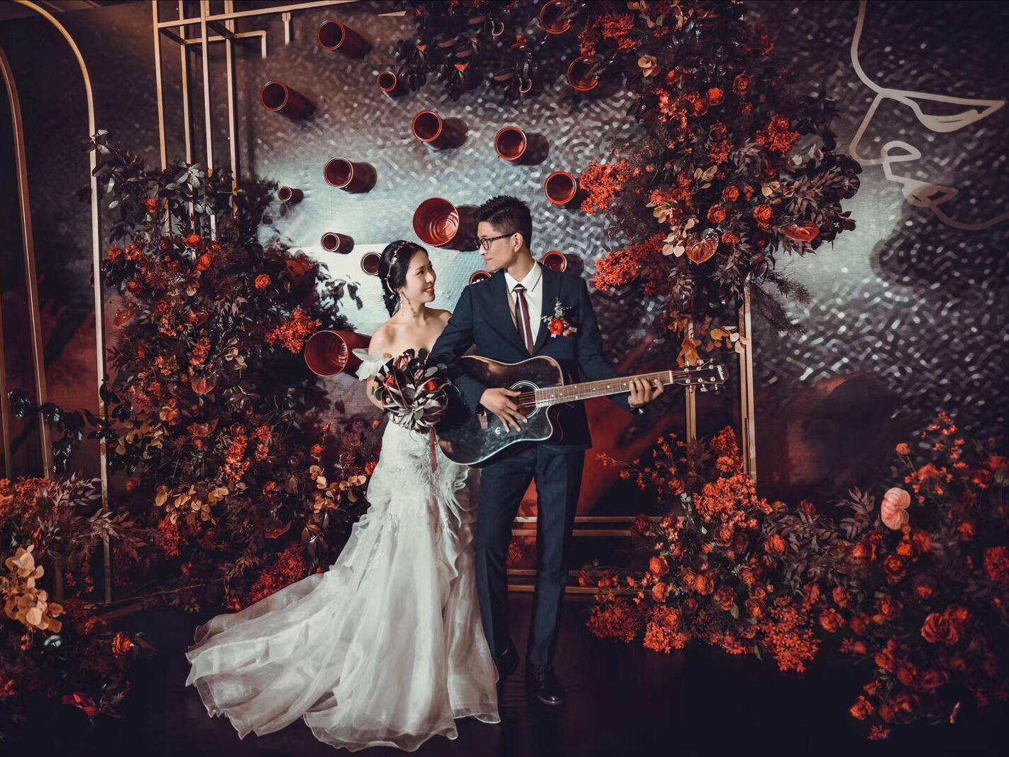 【良景花意】 全真花|黑与红