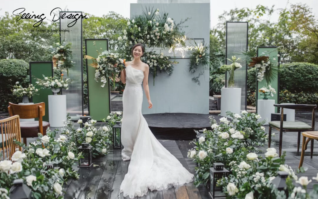 户外牛油果婚礼，小清新森系婚礼