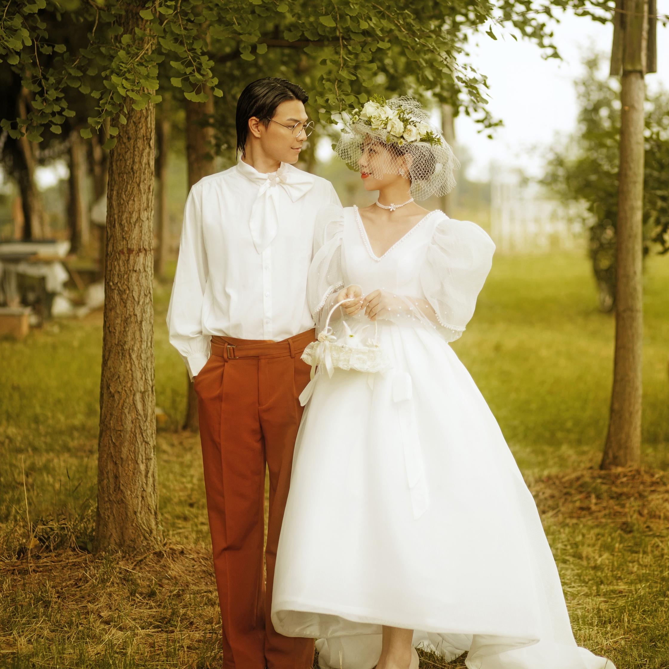 美爆朋友圈的油画风婚纱照