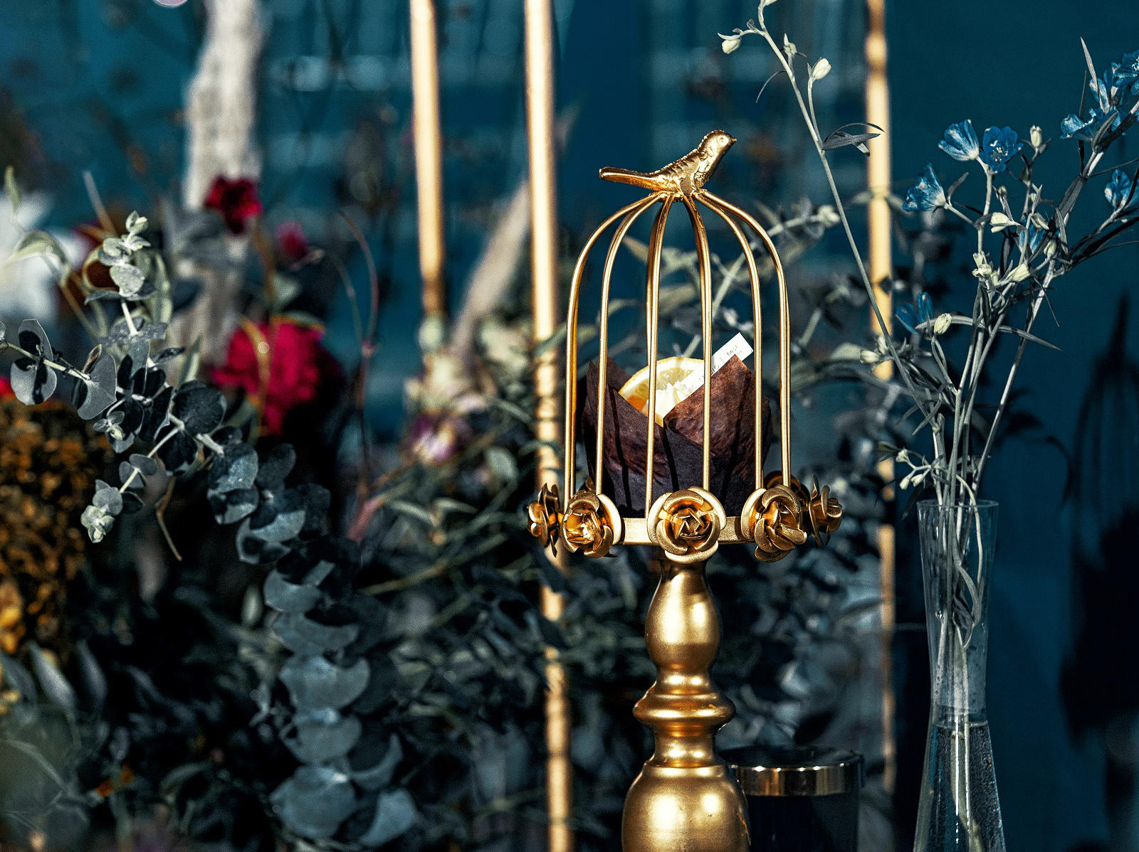 缔杰婚礼【静谧蓝色复古风】送四大金刚