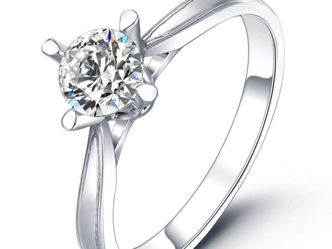 「DANIAO」戒托－18K镜像炫钻女戒R5款式