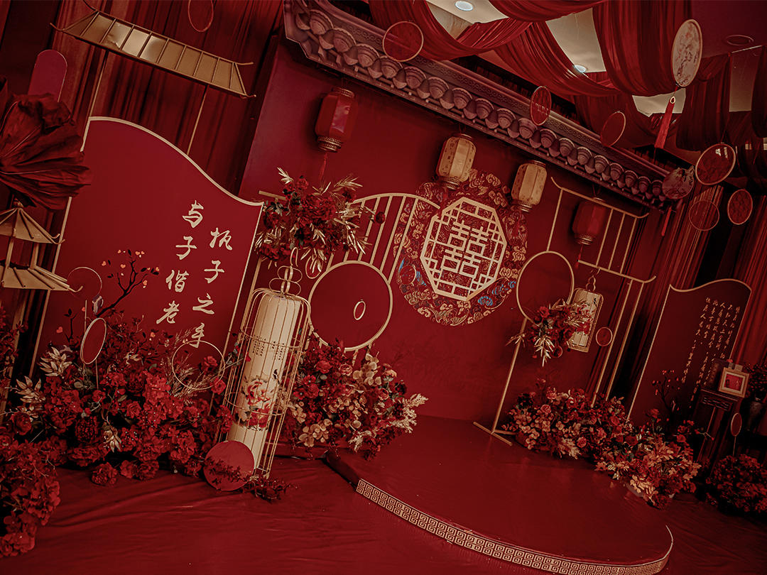 【花海阁】中式婚礼 | 红金搭配