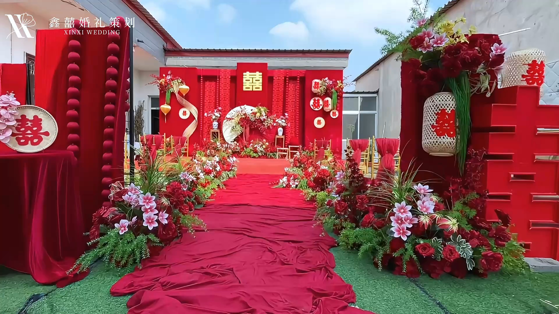 【鑫囍婚禮】南洋風(fēng)紅色系婚禮現(xiàn)場(chǎng)