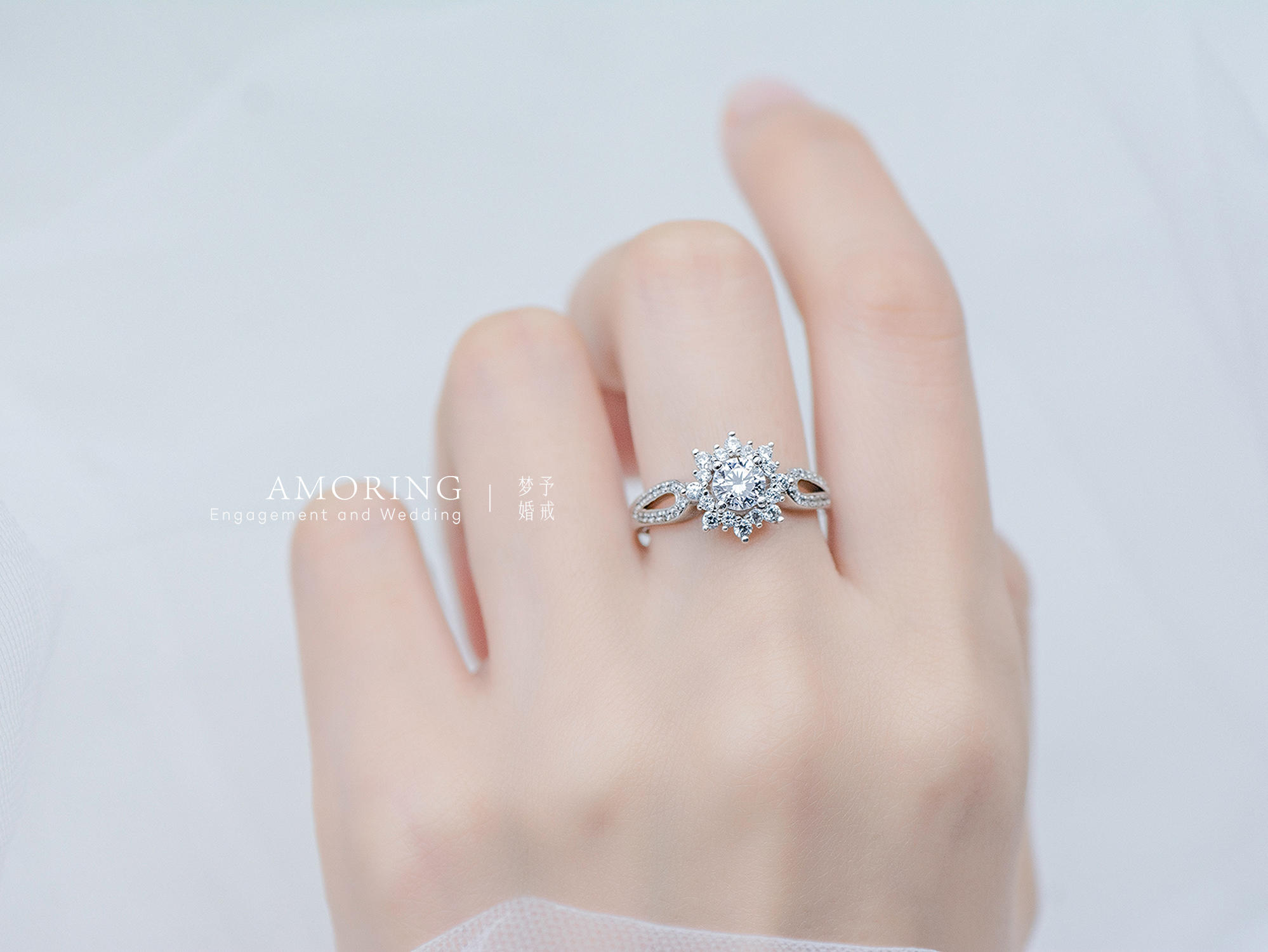 结婚钻戒-光羽 | 超显大婚戒