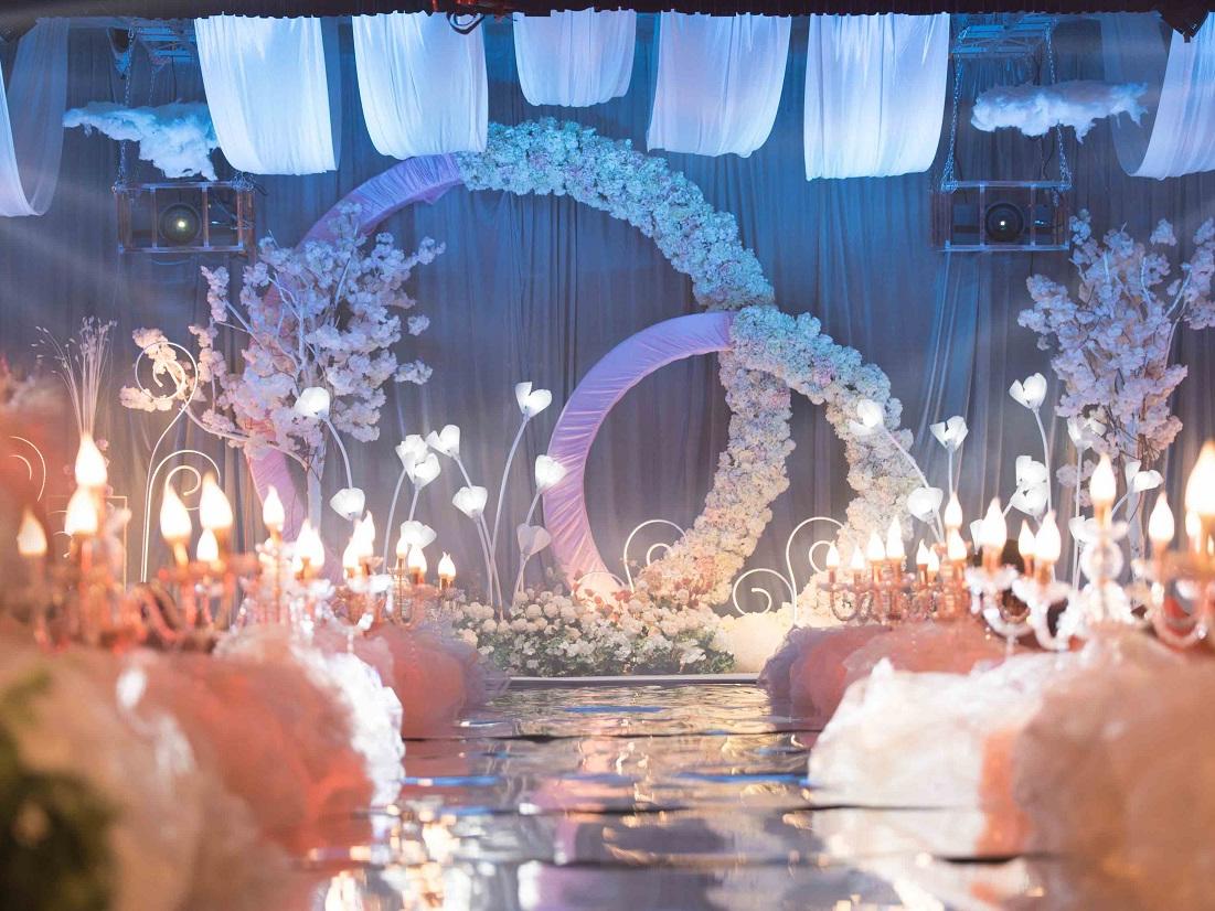 喜派婚礼简约清新大气豪华3d全息网红套餐