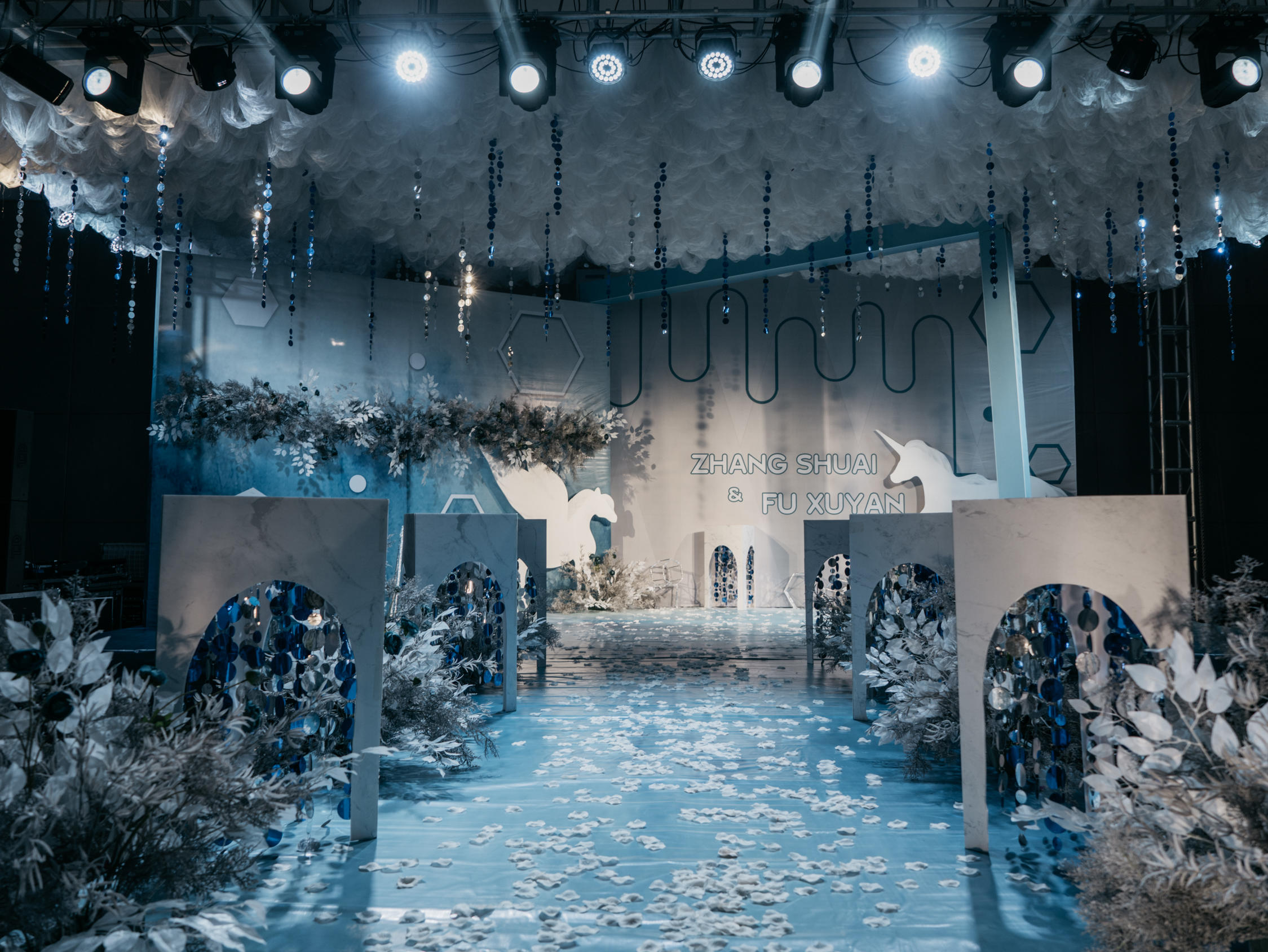 一克拉婚礼 | 蓝白色 梦幻婚礼