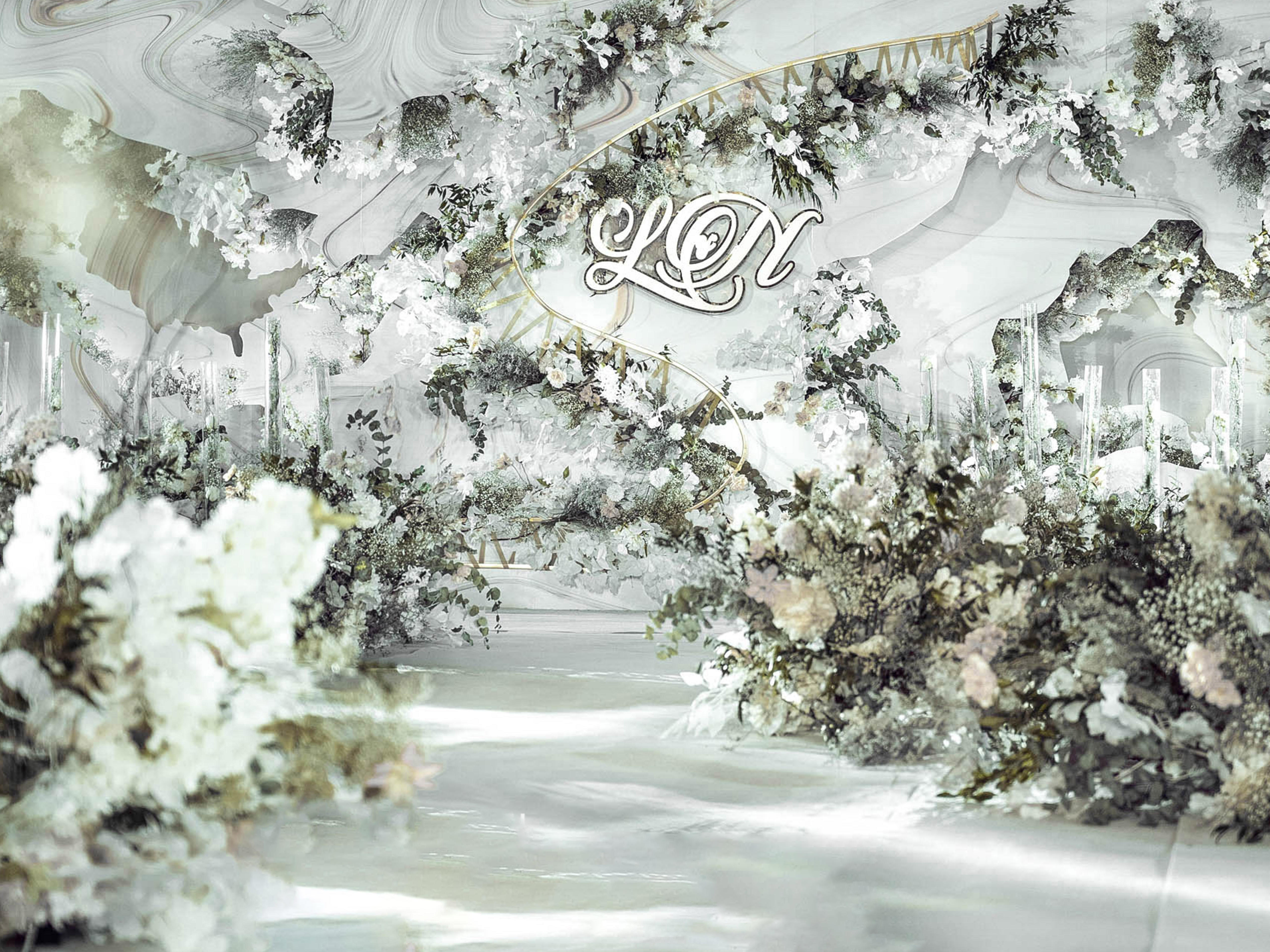 【微波荡漾】白绿色轻奢婚礼