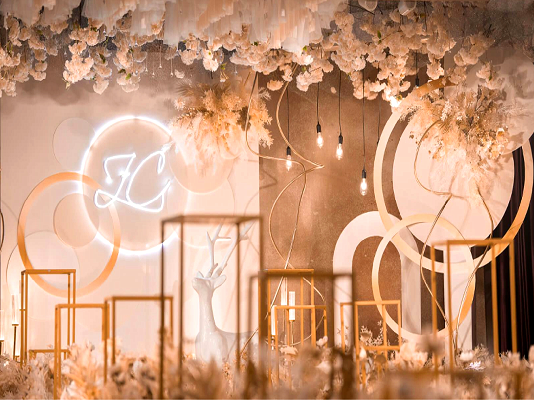 【滕州久久婚庆】2021款小预算香槟色轻奢婚礼