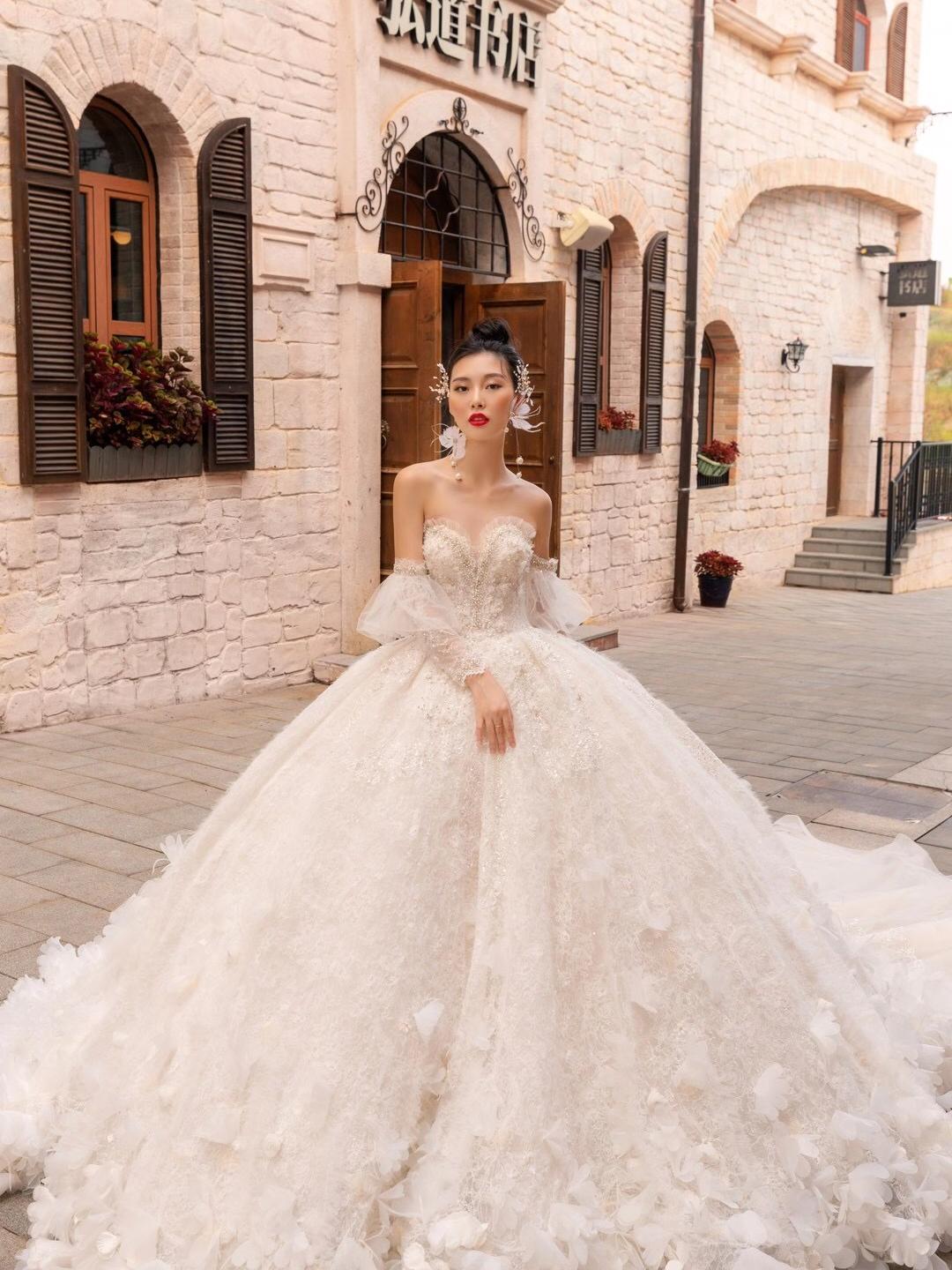 【安娜淑】韩式梦幻公主地蓬纱