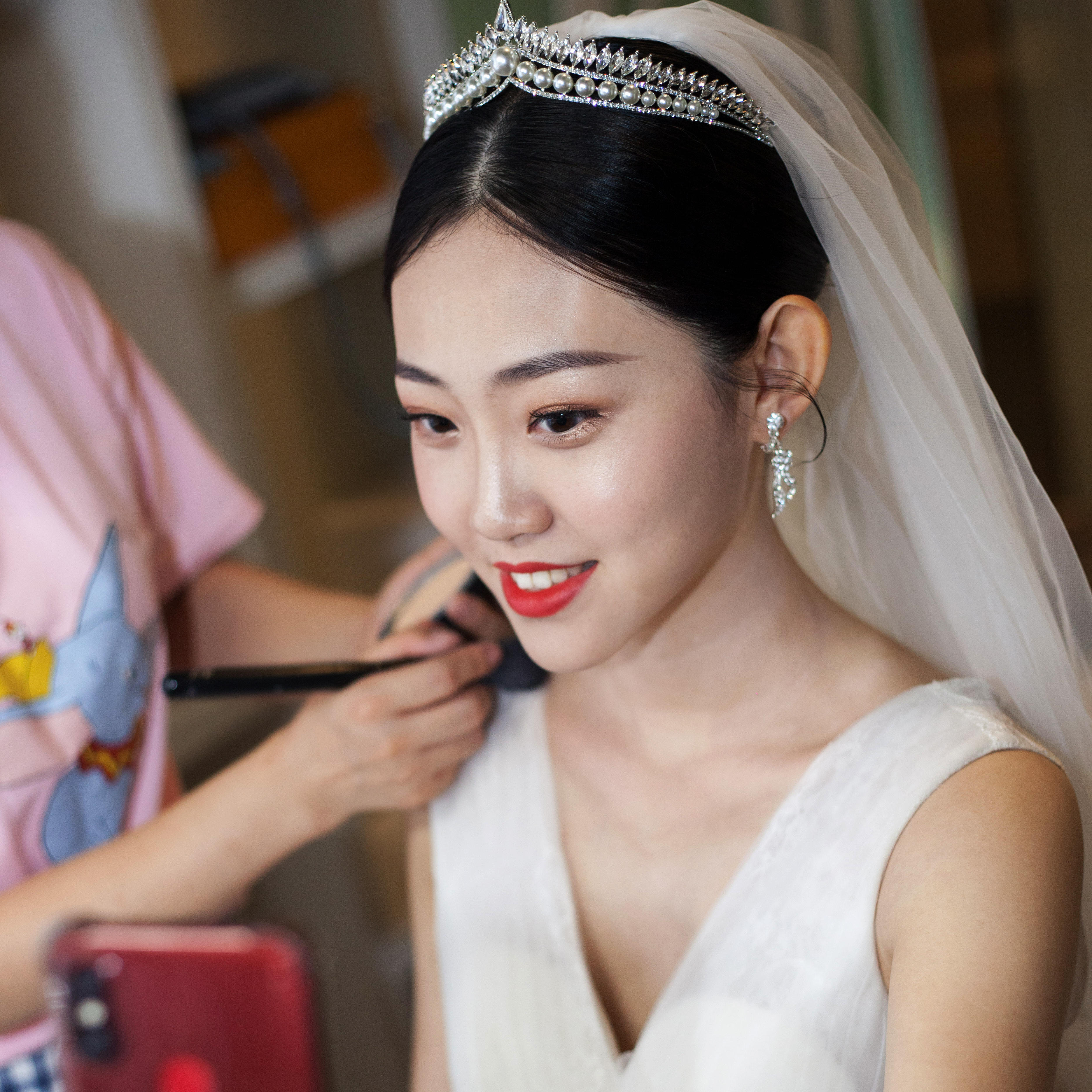 实拍案例  户外婚礼 婚纱造型