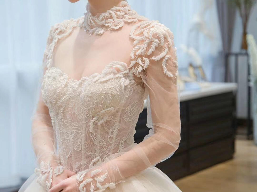 【本合】婚礼纪专属超值特惠  拖尾婚纱五件套