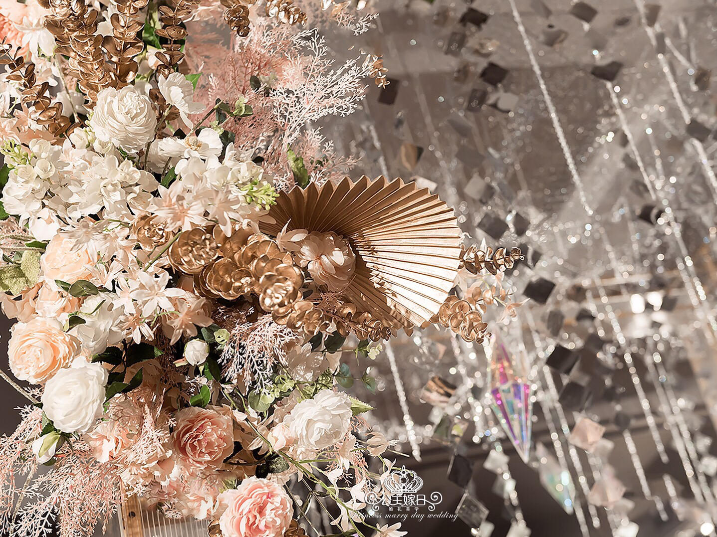 高雅、大气的香槟裸色婚礼，来一场“裸色公主风”