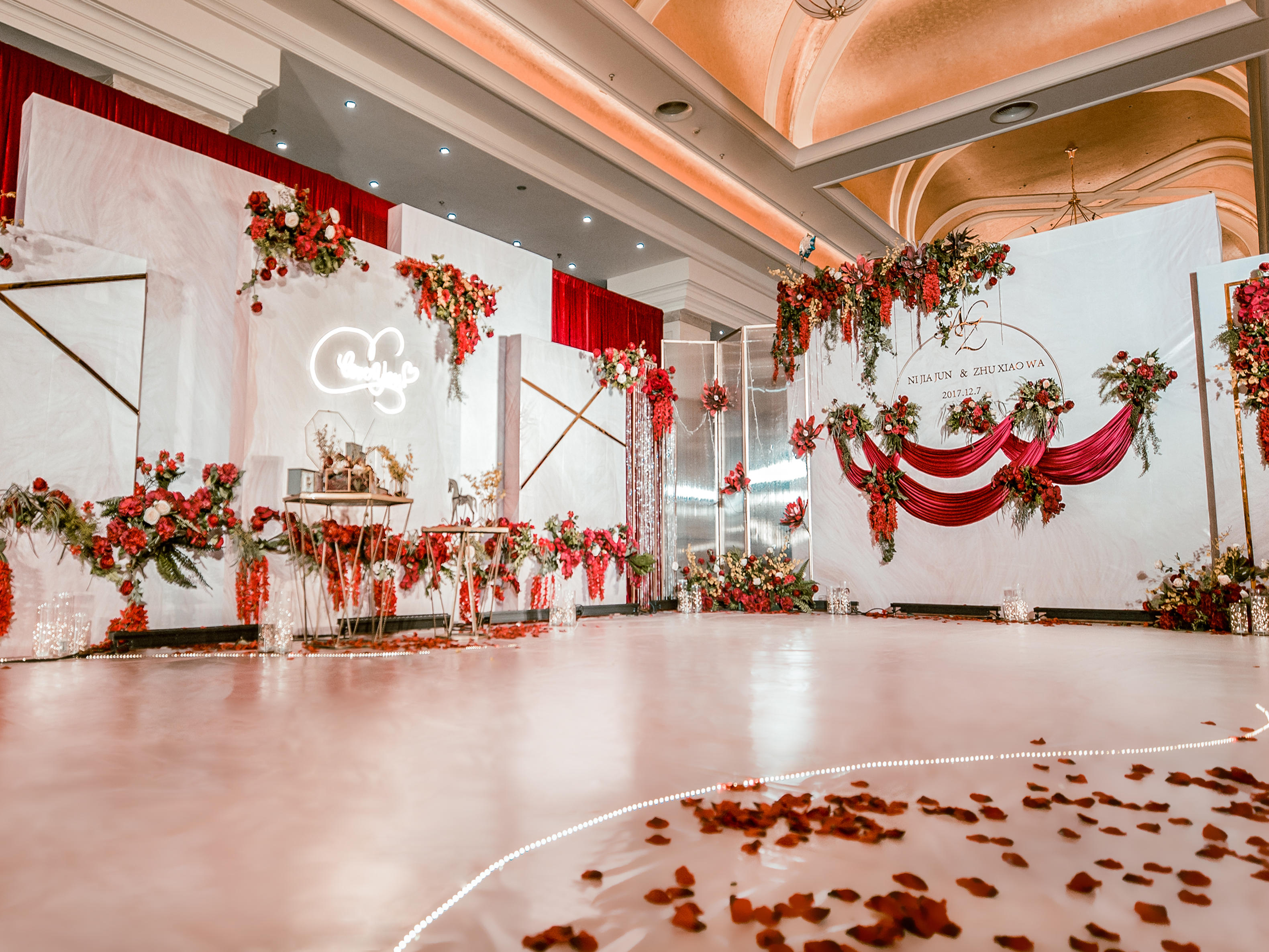 【花好月圆】红白撞色婚礼